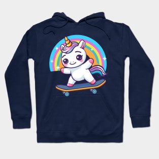 Unicorn Skateboarding Hoodie